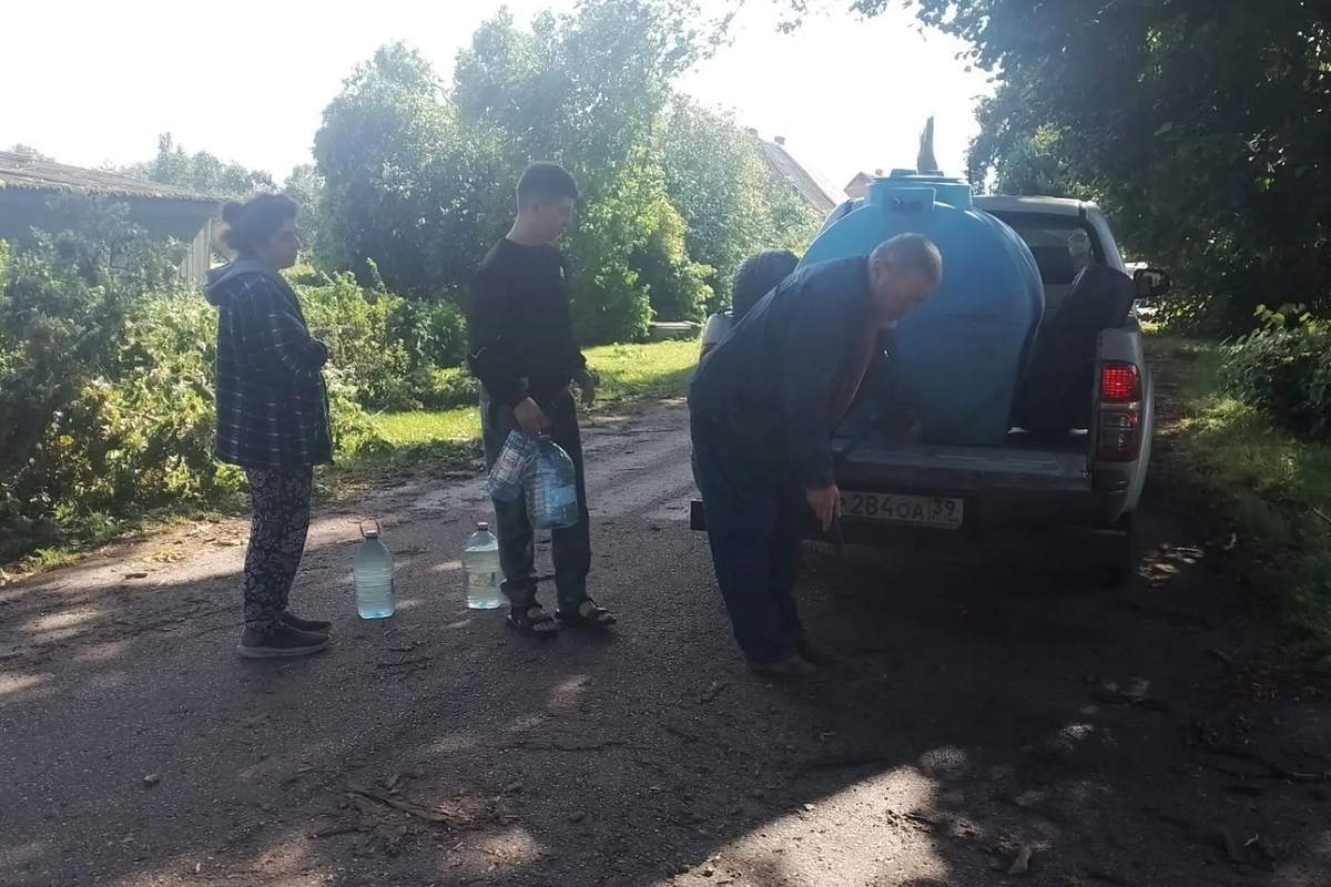 Жителям Краснознаменского округа организовали подвоз технической воды