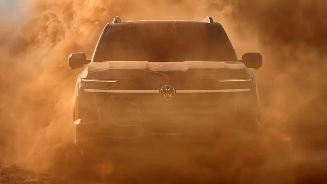 Это совершенно новый Volkswagen Amarok, и он получит моторы мощностью 470 л.с.: опубликованы первые официальные изображения