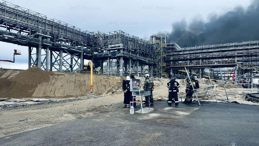 В Амурской области ликвидировали возгорание на газохимическом комплексе