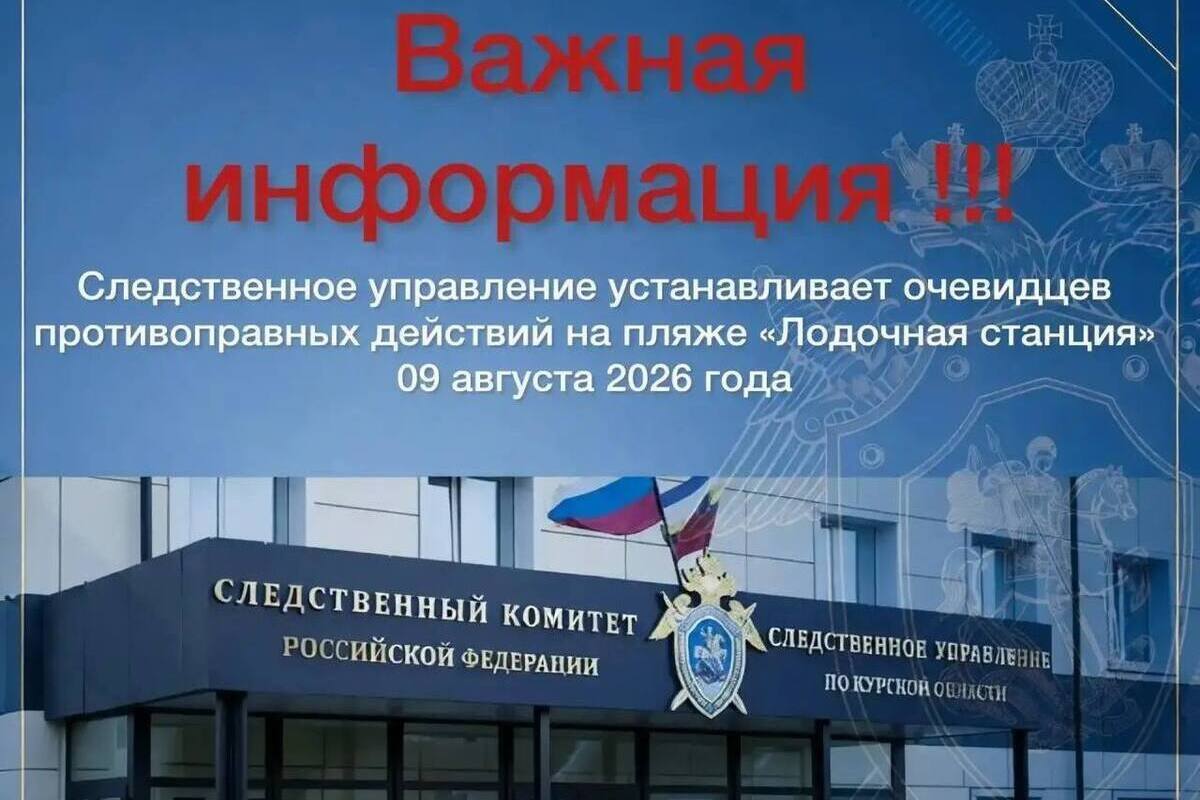 На курском пляже мужчина угрожал детям и избил взрослого — СК ищет очевидцев