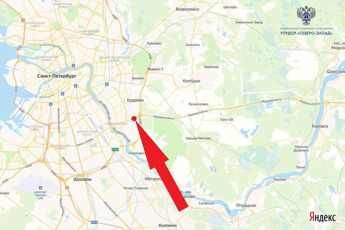 В Кудрово перекроют полосу и ограничат скорость на трассе «Кола» до 13 сентября