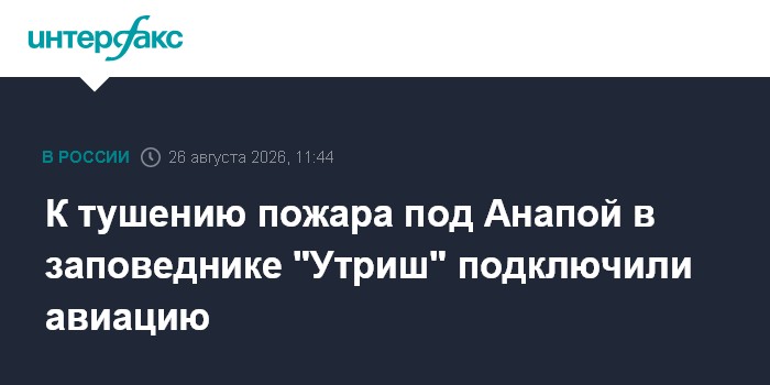 К тушению пожара под Анапой в заповеднике "Утриш" подключили авиацию