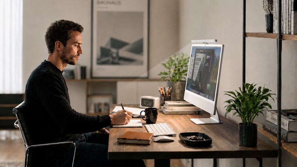 BenQ придумала необычное решение для iMac и двух мониторов: новые лампы не будут мешать камерам и экранам