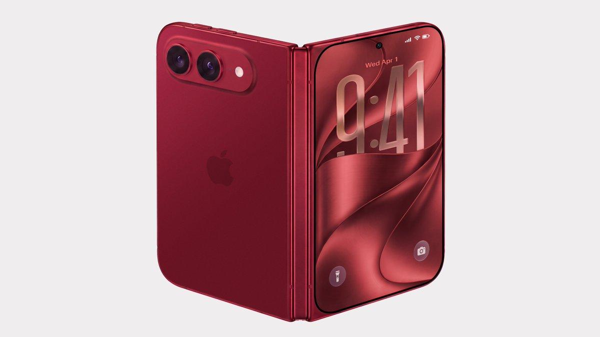 Красный складной iPhone оказался фейком: известный инсайдер утверждает, что изображения созданы в Xiaomi
