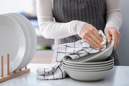 Раскрыта оптимальная частота смены кухонных полотенец