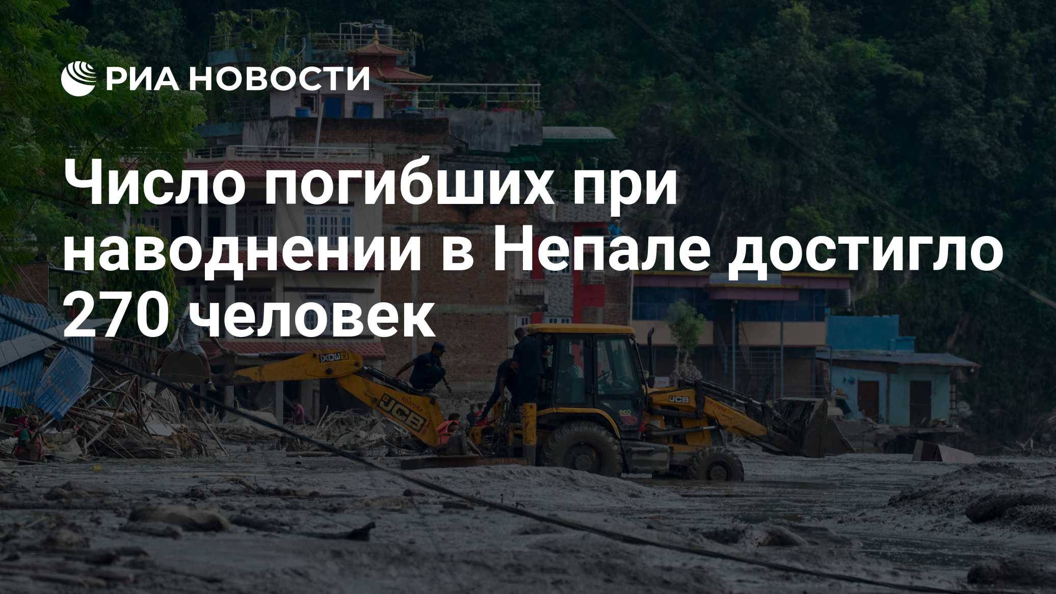 Число погибших при наводнении в Непале достигло 270 человек
