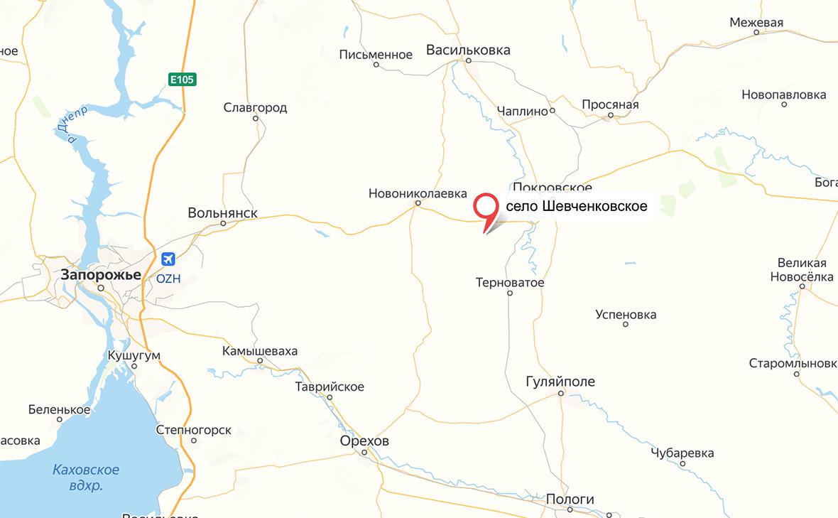 Российские военные заняли Шевченковское