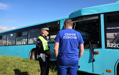 ТАСС: в Петербурге при столкновении двух автобусов пострадали 11 человек