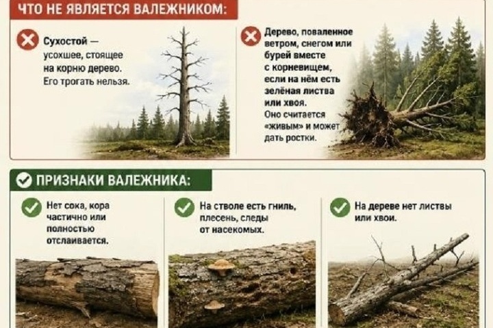 Ярославское министерство природопользования напомнило, как запасаться валежником