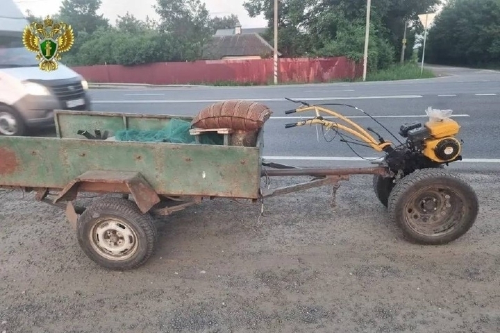 В Тульской области суд конфисковал мотоблок у пьяного водителя