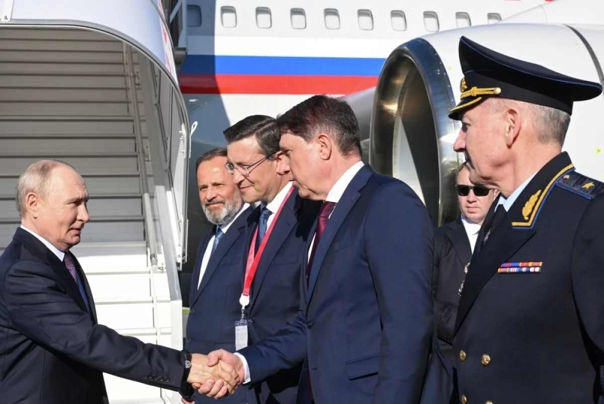 Путин прибыл в Нижний Новгород