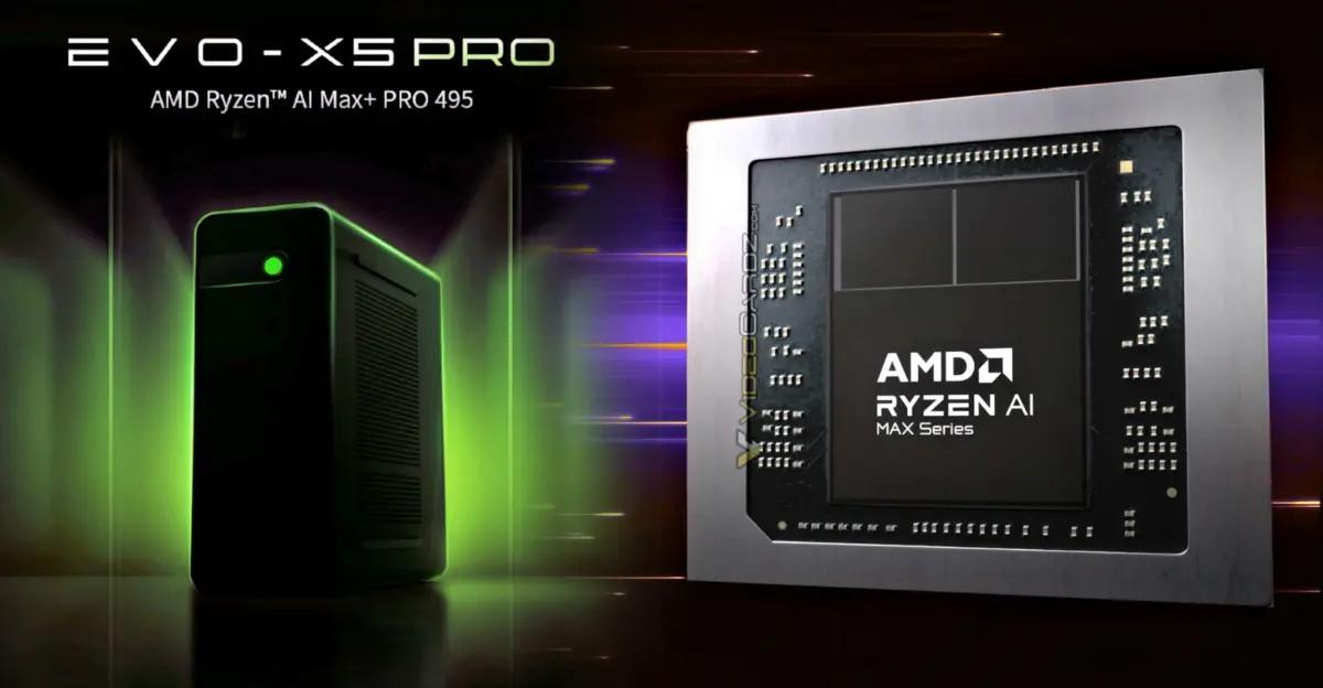 Первый на рынке компьютер с Ryzen AI Max+ PRO 495. GMKtec показала EVO-X5 Pro