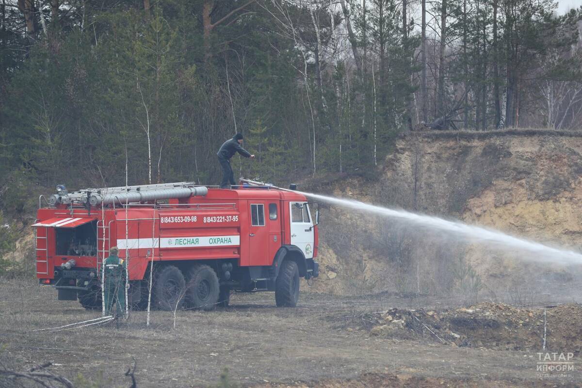 Пожароопасный сезон в лесах Татарстана закончится в середине октября