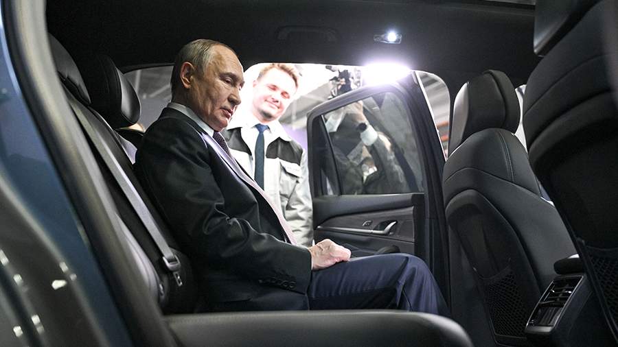 Путин лично протестировал новый автомобиль Volga К 50