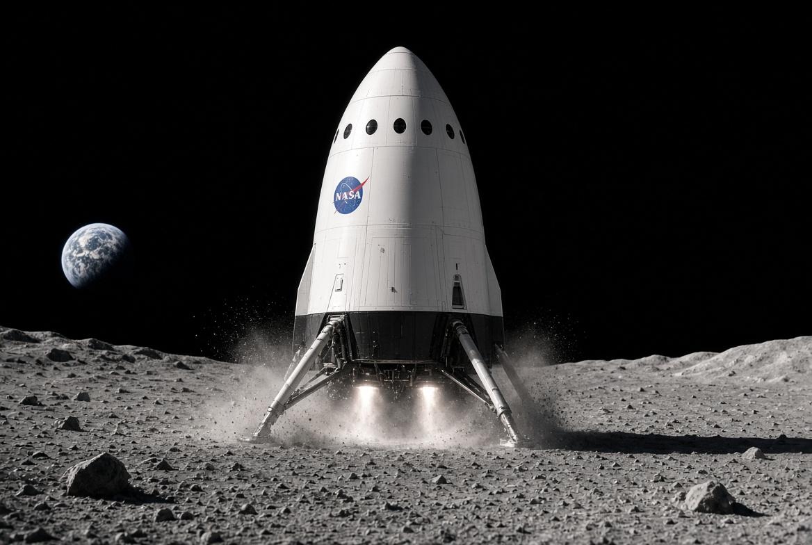 NASA признала: США не смогут вернуться на Луну без SpaceX и Blue Origin