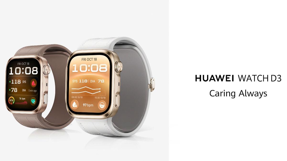 Huawei создала часы Watch D3 с улучшенным замером давления