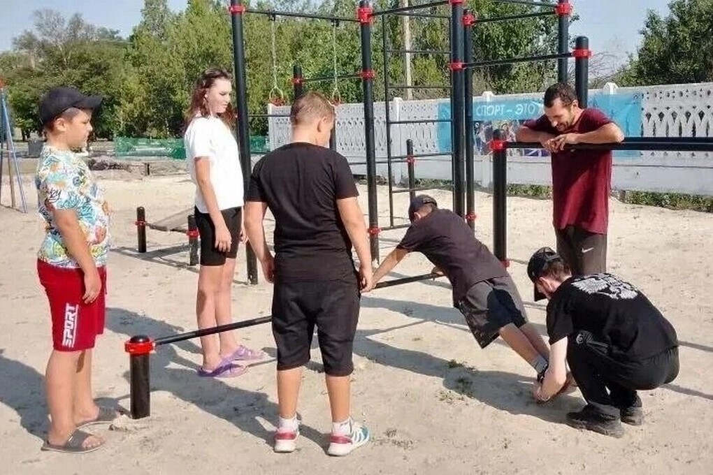 Херсонские спортсмены провели показательную тренировку в Фёдоровке