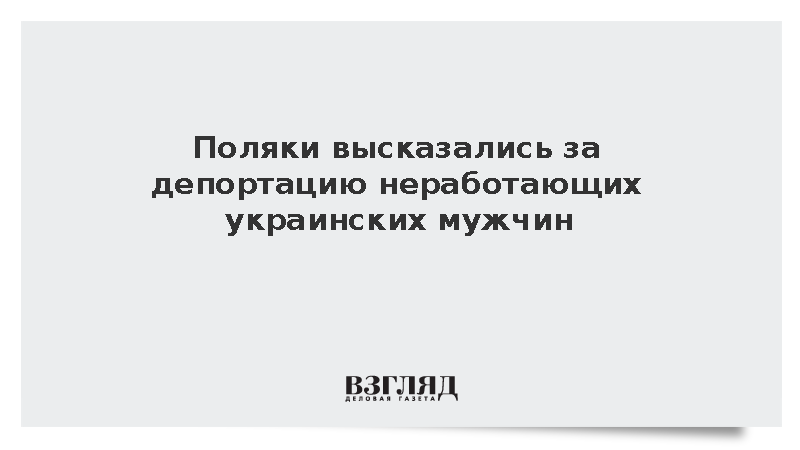 IBRiS: Большинство поляков поддерживают депортацию неработающих украинцев