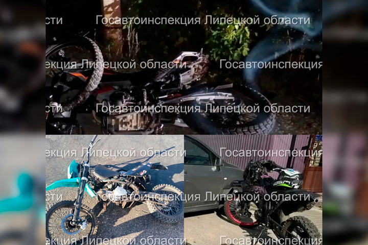 В Липецкой области разбились три водителя мини-мотоциклов за сутки