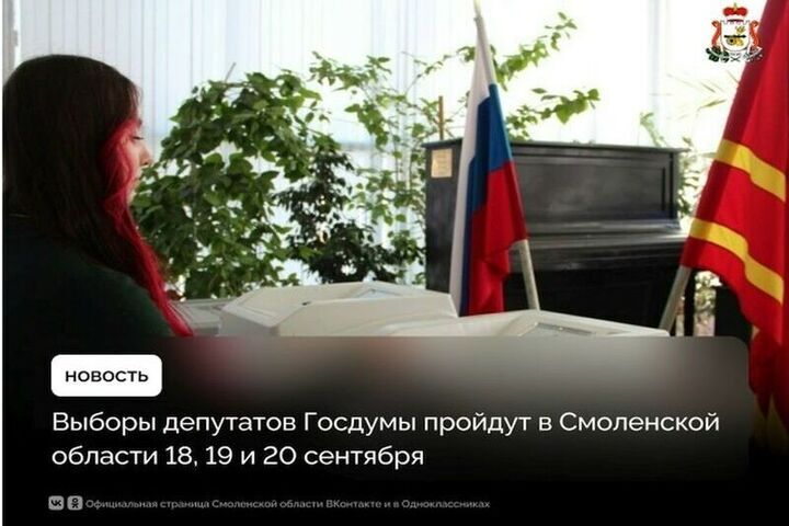 В Смоленской области с 5 сентября начнется адресное информирование избирателей