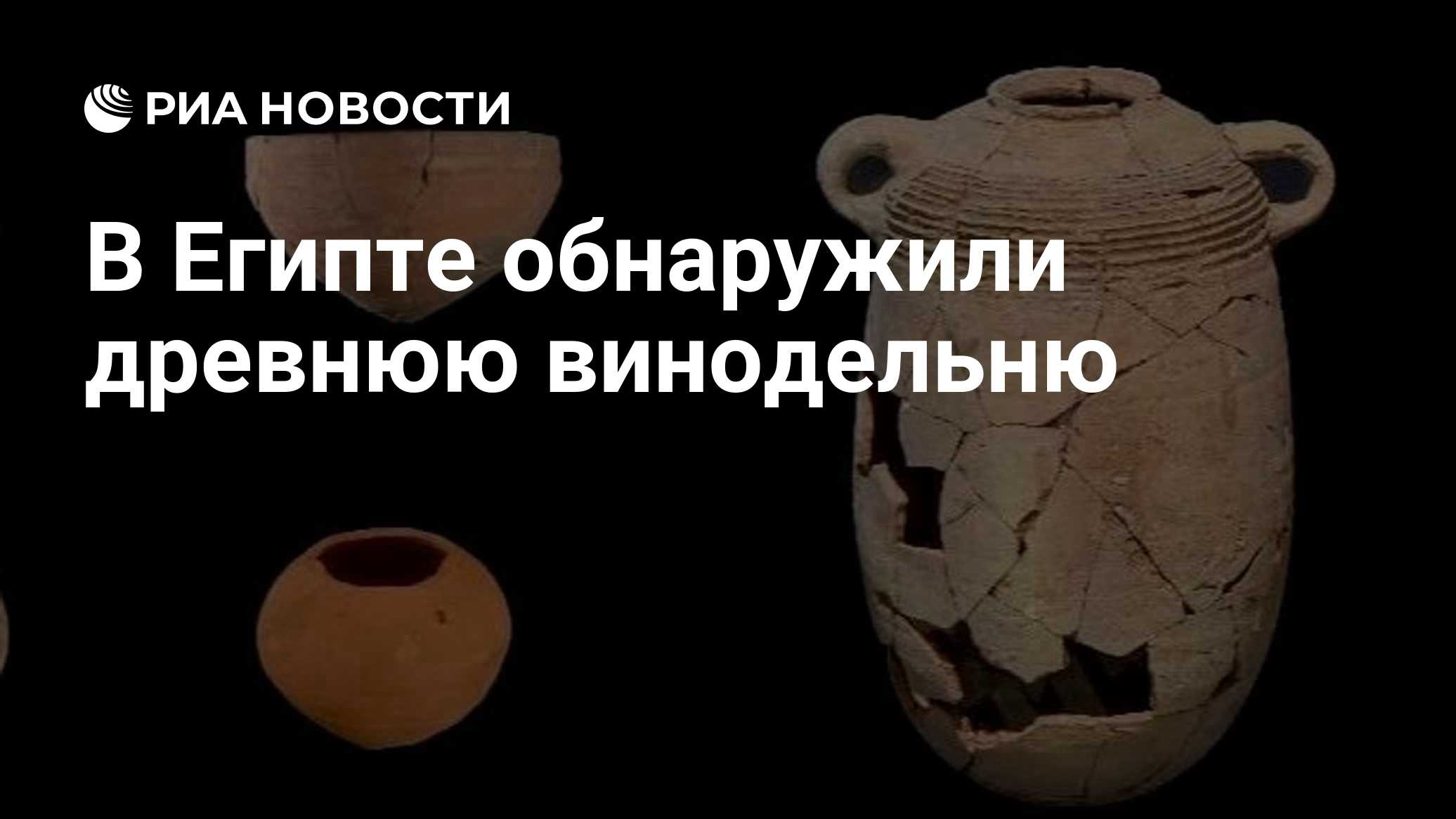 В Египте обнаружили древнюю винодельню