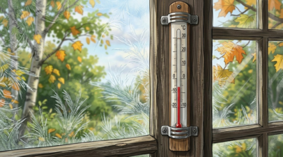 В Курганской области температура опустилась ниже 0 °C