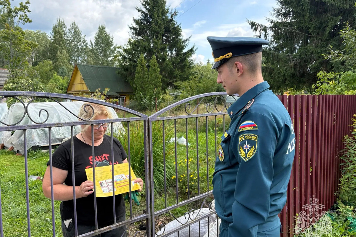 Инспектор Лужского района напомнил садоводам о пожарной безопасности в сезон возгораний