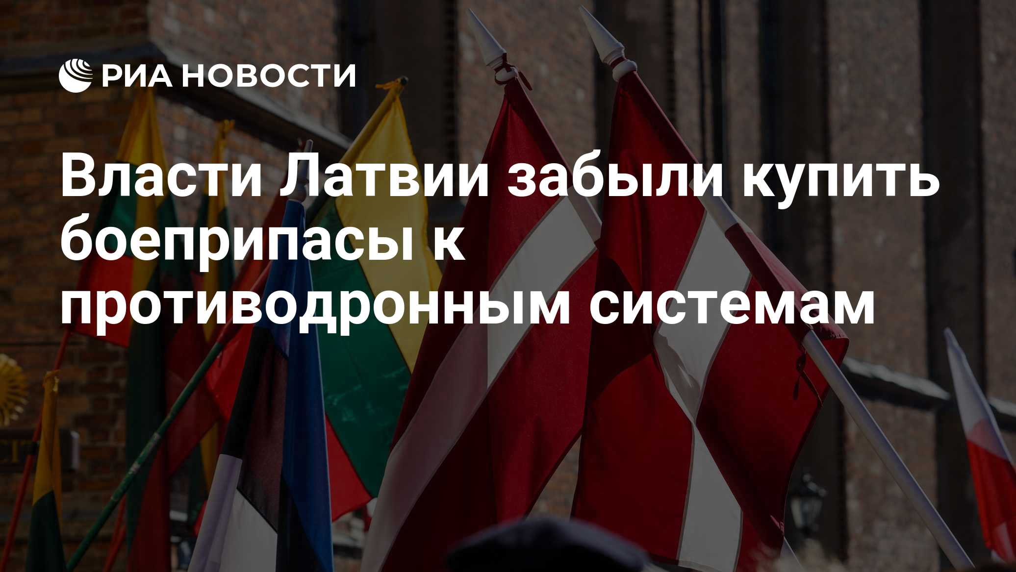 Власти Латвии забыли купить боеприпасы к противодронным системам