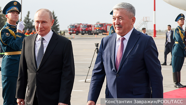 Путин прибыл в Бишкек на саммит ШОС