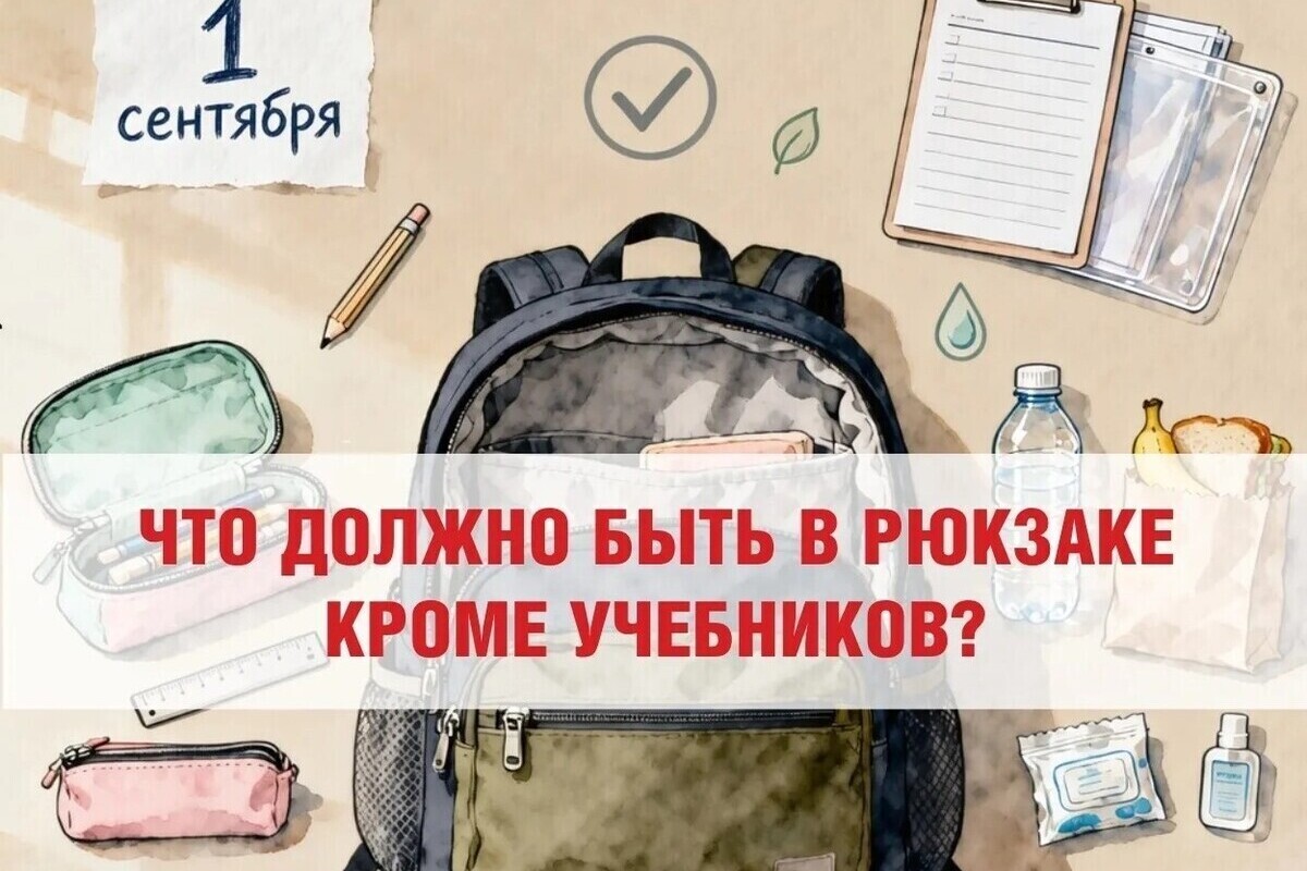 Готовимся к школе: псковичам напомнили, что нужно положить в рюкзак, чтобы ребёнку было комфортно