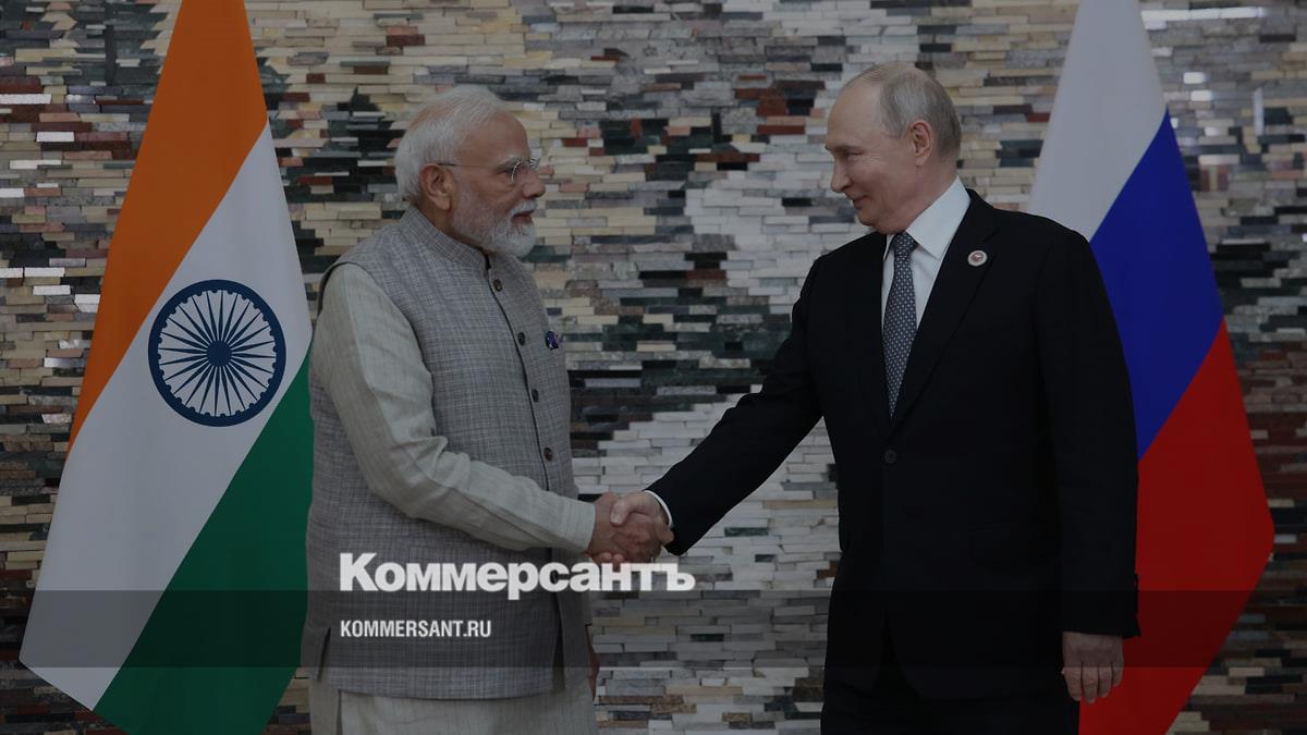 Путин на встрече с Моди заявил об укреплении отношений России и Индии
