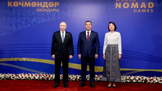 Путин приехал на церемонию открытия Всемирных игр кочевников в Бишкеке