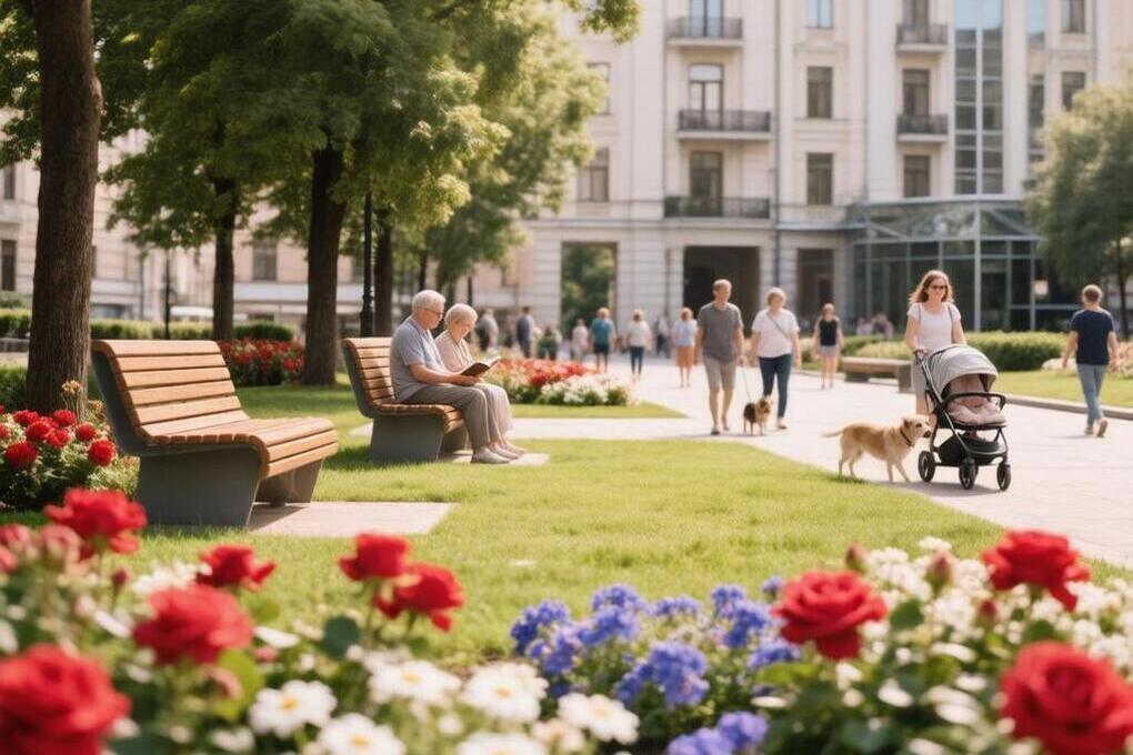 В городе Вязьме подходит к концу масштабное благоустройство привокзального сквера
