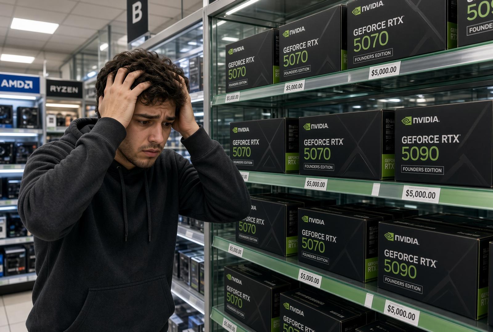 Nvidia RTX 50 дорожают в Европе: некоторые видеокарты прибавили более 20% за считанные недели