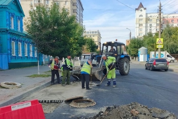 В Пензе на улице Максима Горького привели в порядок 116 колодцев