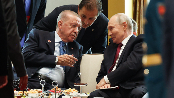 Путин встретился с президентом Турции Эрдоганом на полях саммита ШОС