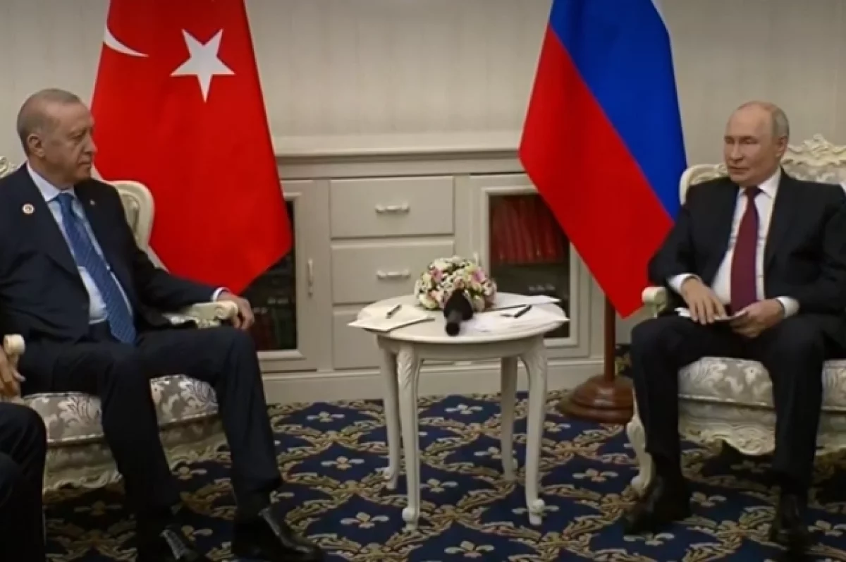 Встреча Путина и Эрдогана в Бишкеке продлилась порядка 1,5 часа