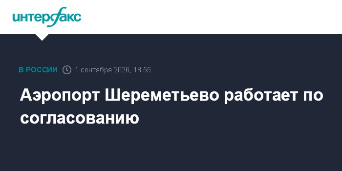 Аэропорт Шереметьево работает по согласованию