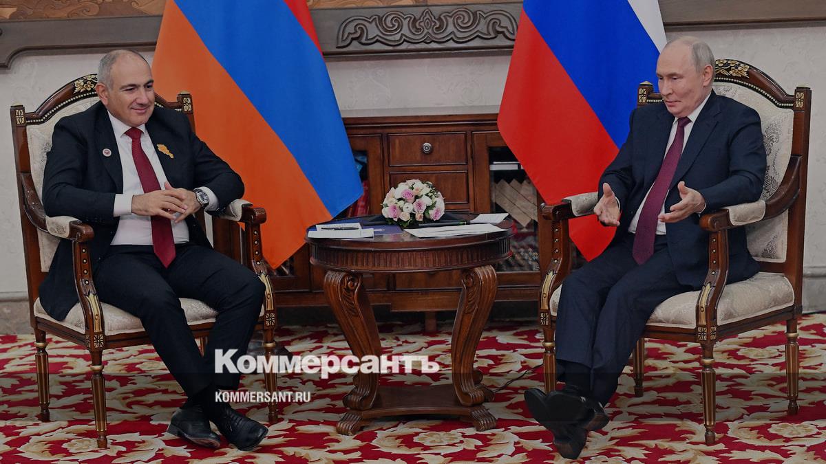 Путин встретился с Пашиняном на полях саммита ШОС