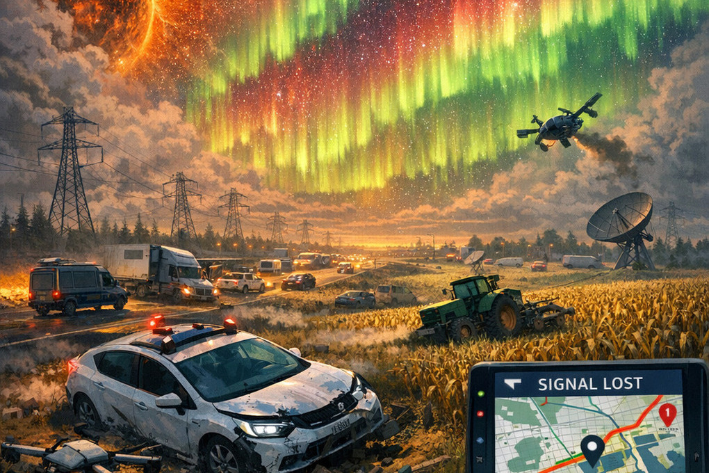 Солнце решило сыграть в GTA