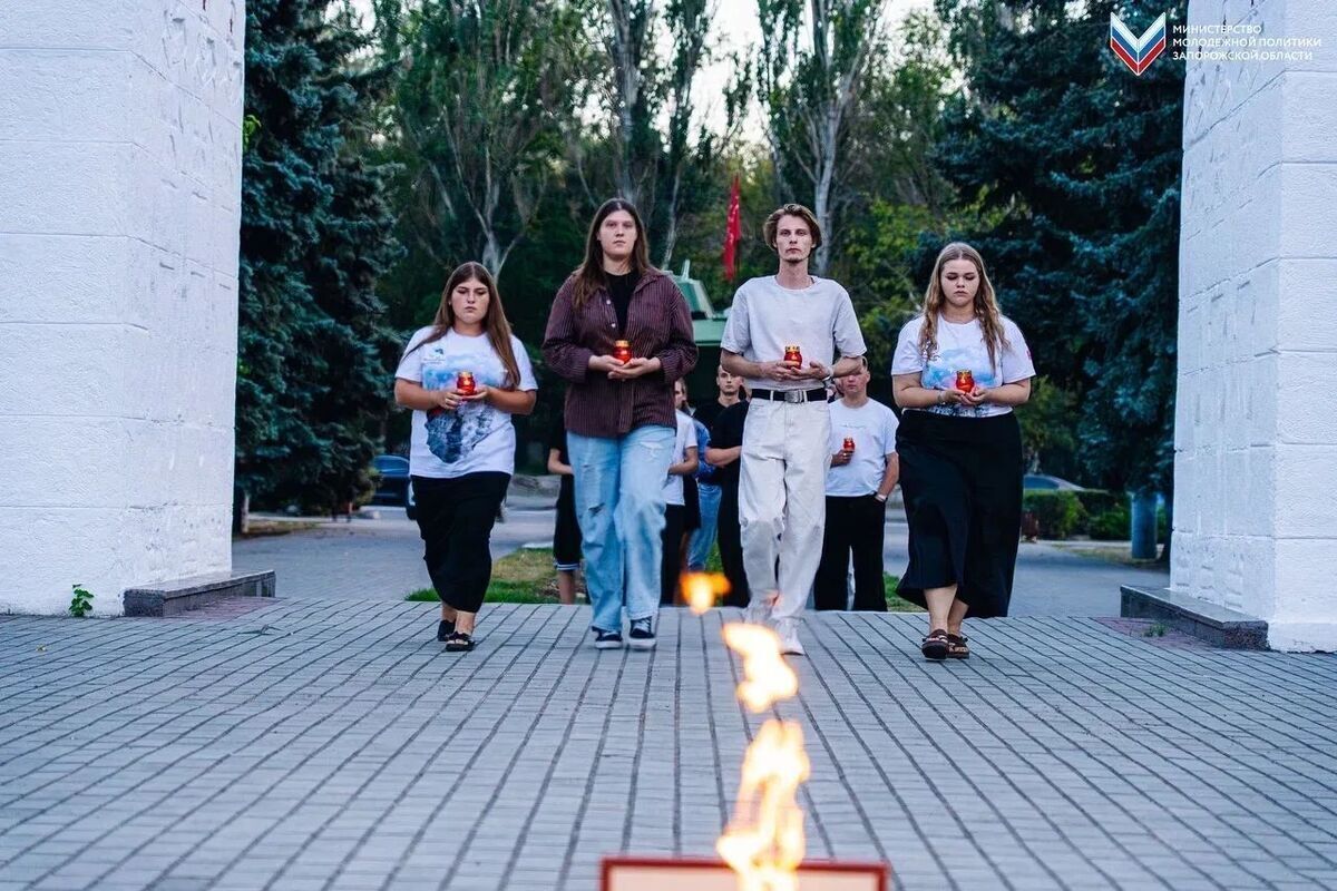 В Запорожской области молодёжь открыла стихийный мемориал в память о жертвах Беслана**