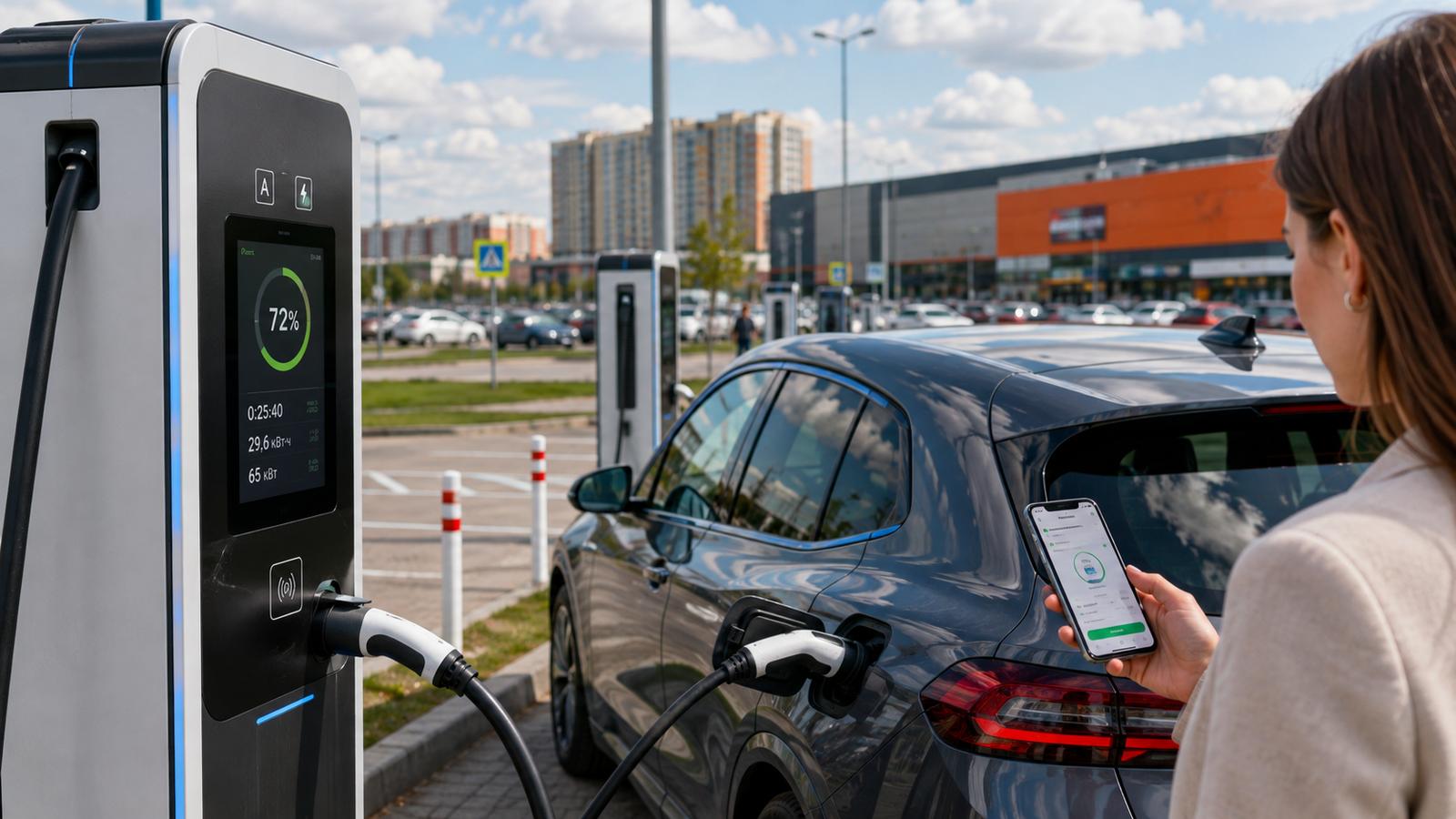 Punkt E взял под управление 425 зарядных станций «МосОблЭнерго»