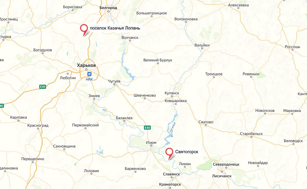 Минобороны сообщило о занятии Святогорска и Казачьей Лопани
