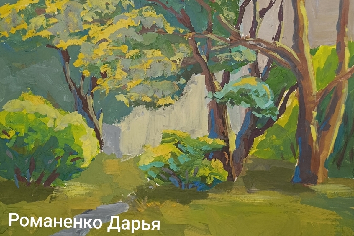 В Протвино открылась выставка детских пленэрных рисунков