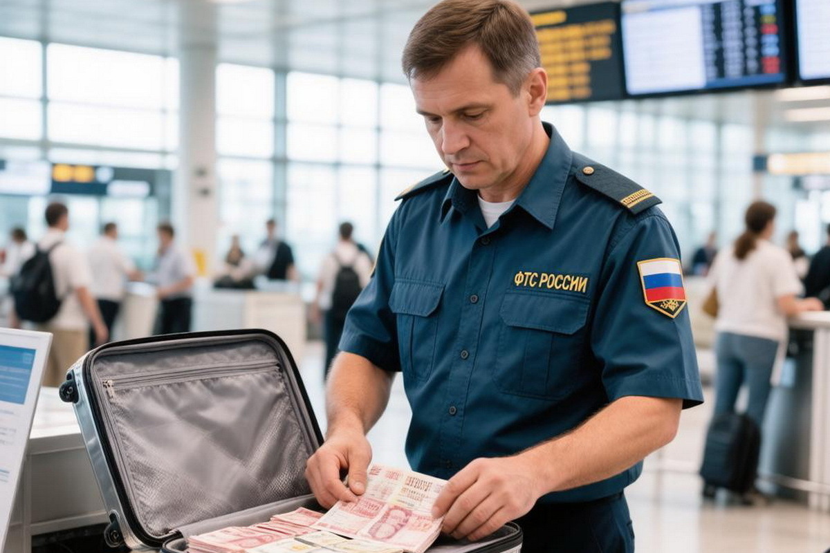 Турист попытался вывезти из России набитый миллионами чемодан