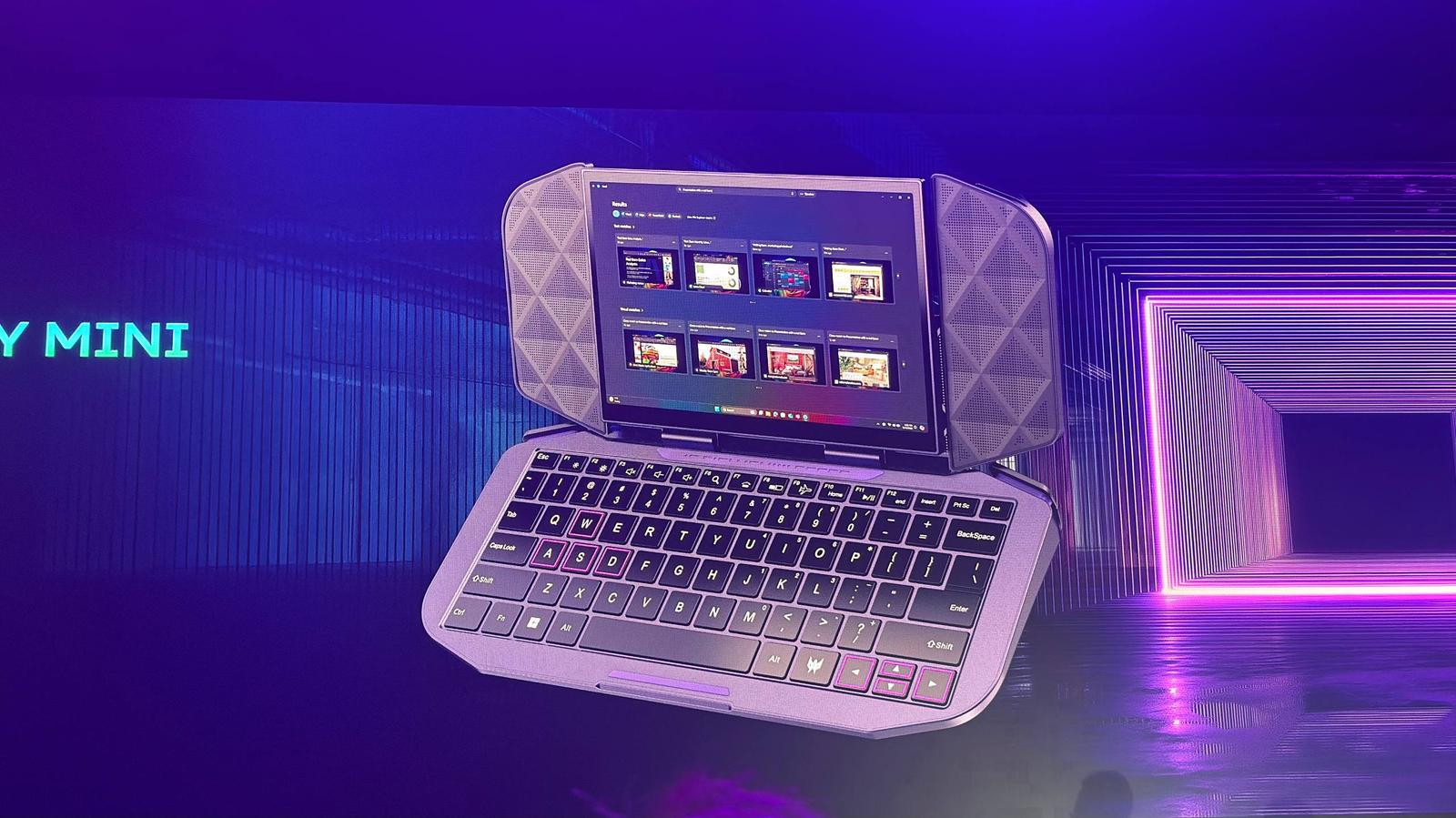 Acer показала необычный игровой трансформер: портативная приставка Project DualPlay Mini превращается в ноутбук