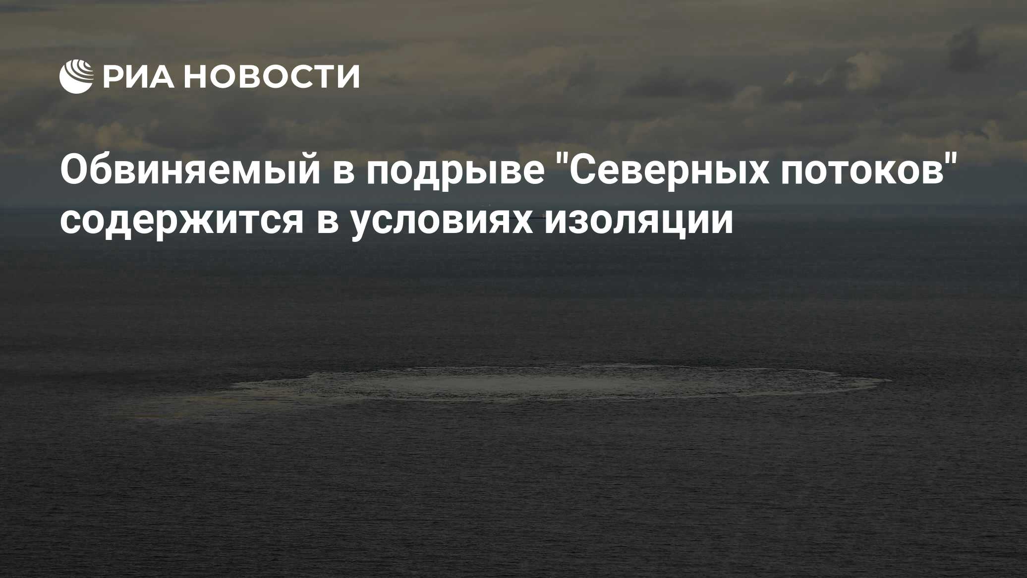 Обвиняемый в подрыве "Северных потоков" содержится в условиях изоляции