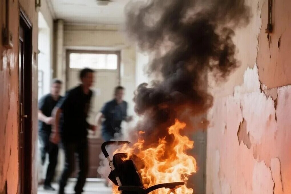 Воронежец пойдет под суд за поджог детской коляски, уничтоживший подъезд