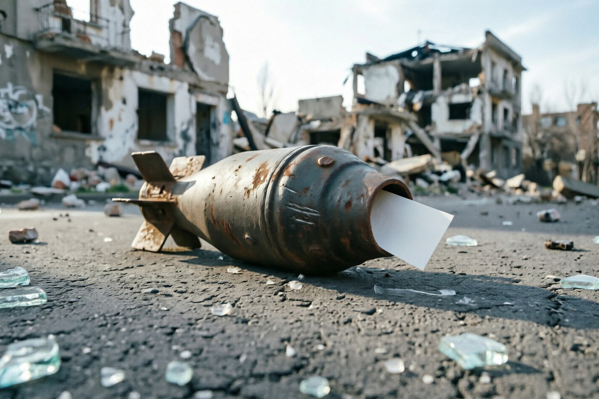 Российские военные нашли записку внутри украинского снаряда без взрывателя
