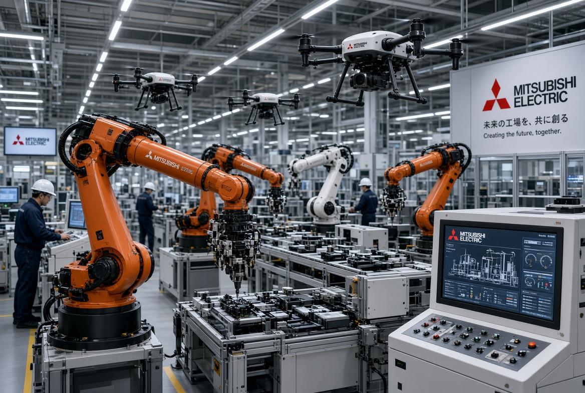 Mitsubishi и NEC вместе создают дроны с ИИ и новые системы обработки данных